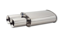 Load image into Gallery viewer, Vibrant StreetPower Oval Muffler w/ Dual 3.5in Round Tips Straight Cut Beveled Edge 2.5in inlet I.D. Muffler Vibrant
