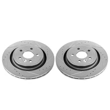 Load image into Gallery viewer, Power Stop 11-18 Volvo S60 Rear Evolution Drilled &amp; Slotted Rotors - Pair Brake Rotors - Slot &amp; Drilled PowerStop
