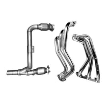 Load image into Gallery viewer, BBK 07-11 Jeep 3.8 V6 Long Tube Exhaust Headers And Y Pipe And Converters - 1-5/8 Silver Ceramic Headers &amp; Manifolds BBK   
