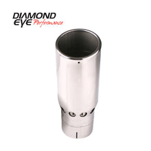 Load image into Gallery viewer, Diamond Eye TIP 5in INLET X 6in OUTLET VENTED/INTERCOOLER ROLLED ANGLE SLOTTED POLISHED SS 15 ANGLE Tips Diamond Eye Performance
