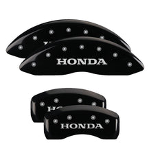 Load image into Gallery viewer, MGP 4 Caliper Covers Engraved Front &amp; Rear Vtech Yellow Finish Black Char 2004 Honda Accord Caliper Covers MGP   
