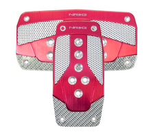 Load image into Gallery viewer, NRG Aluminum Sport Pedal A/T - Red w/Silver Carbon Pedal Covers NRG

