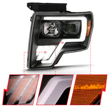 Load image into Gallery viewer, ANZO 2009-2013 Ford F-150 Projector Light Bar G4 Switchback H.L.Black Amber Headlights ANZO
