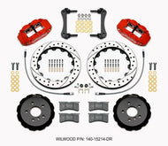 Wilwood Narrow Superlite 6R Front Hat Kit 12.88in Drill Red 2014-2015 Mini Cooper w/Lines Big Brake Kits Wilwood