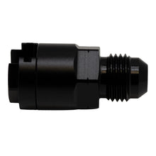 Load image into Gallery viewer, DeatschWerks 6AN Male Flare to 5/16in Female EFI Quick Connect Adapter - Anodized Matte Black Fuel Components Misc DeatschWerks
