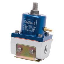 Load image into Gallery viewer, Edelbrock Fuel Pressure Regulator EFI 180 GPH 35-90 PSI -6 In/Out -6 Return Blue/Clear Fuel Pressure Regulators Edelbrock
