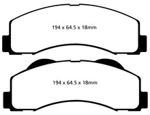 Load image into Gallery viewer, EBC 15+ Ford Expedition 3.5 Twin Turbo 2WD Greenstuff Front Brake Pads Brake Pads - Performance EBC   
