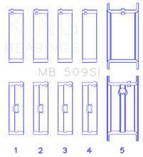 Load image into Gallery viewer, King Chevrolet 400 Crankshaft Main Bearing Set (Set of 5) Bearings King Engine Bearings
