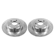 Power Stop 07-11 Volvo S80 Rear Evolution Drilled & Slotted Rotors - Pair Brake Rotors - Slot & Drilled PowerStop