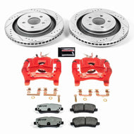 Power Stop 15-19 Ford Mustang Rear Z26 Street Warrior Brake Kit w/Calipers | KC6812-26