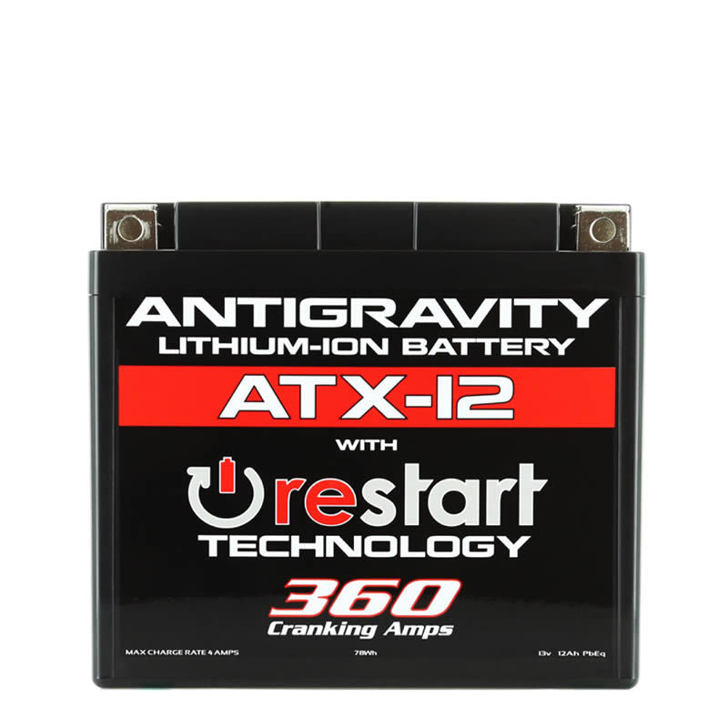 Antigravity YTX12 Lithium Battery w/Re-Start Batteries Antigravity Batteries