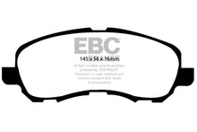 Load image into Gallery viewer, EBC 11-14 Chrysler 200 2.4 Yellowstuff Front Brake Pads Brake Pads - Performance EBC   
