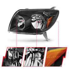 Load image into Gallery viewer, ANZO 2003-2005 Toyota 4Runner Crystal Headlights Black Headlights ANZO
