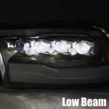 Load image into Gallery viewer, AlphaRex 09-18 Dodge Ram 1500HD NOVA LED Projector Headlights Plank Style Design Alpha Black w/DRL Headlights AlphaRex
