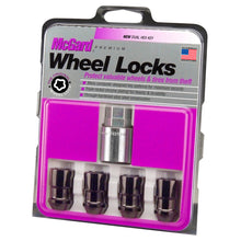 Load image into Gallery viewer, McGard Wheel Lock Nut Set - 4pk. (Cone Seat) M12X1.5 / 19mm &amp; 21mm Dual Hex / 1.46in. Length - Black Lug Nuts McGard
