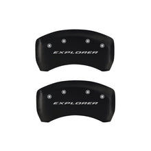 Load image into Gallery viewer, MGP 4 Caliper Covers Engraved Front &amp; Rear Explorer Red finish silver ch Caliper Covers MGP
