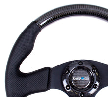 Load image into Gallery viewer, NRG Carbon Fiber Steering Wheel (315mm) Leather Trim w/Black Stitching Steering Wheels NRG
