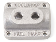 Load image into Gallery viewer, Edelbrock Fuel Block Dual Carburetor As Cast Carburetors Edelbrock
