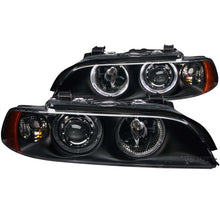 Load image into Gallery viewer, ANZO 1997-2001 BMW 5 Series Projector Headlights w/ Halo Black Headlights ANZO
