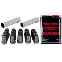 Load image into Gallery viewer, McGard SplineDrive Tuner 5 Lug Install Kit w/Locks &amp; Tool (Cone) M12X1.25 / 13/16 Hex - Black Lug Nuts McGard
