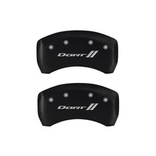 Load image into Gallery viewer, MGP 4 Caliper Covers Engraved Front &amp; Rear With stripes/Dart Red finish silver ch Caliper Covers MGP
