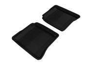 3D MAXpider 2007-2013 Mercedes-Benz S-Class W221 Kagu 2nd Row Floormats - Black Floor Mats - Rubber 3D MAXpider   