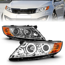 Load image into Gallery viewer, ANZO 2011-2013 Kia Optima Projector Headlights w/ Halo Chrome (CCFL) Headlights ANZO
