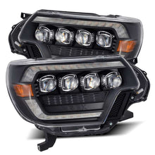 Load image into Gallery viewer, AlphaRex 12-15 Toyota Tacoma NOVA LED Proj Headlights Plank Style Black w/Activ Light/Seq Signal/DRL Headlights AlphaRex
