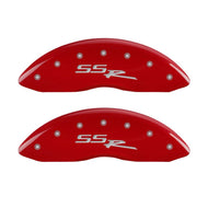 MGP 4 Caliper Covers Engraved Front & Rear SSR Red finish silver ch Caliper Covers MGP