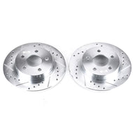 Power Stop 05-08 Chevrolet Cobalt Rear Evolution Drilled & Slotted Rotors - Pair Brake Rotors - Slot & Drilled PowerStop