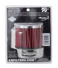 Load image into Gallery viewer, K&amp;N 1.25in Flange ID x 3in OD x 2.5in H Rubber Base Crankcase Vent Filter Air Filters - Universal Fit K&amp;N Engineering   

