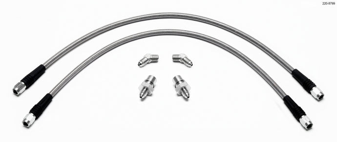 Wilwood Flexline Kit E36 BMW M3 w/ SL4 or SL6 Front Caliper Brake Line Kits Wilwood