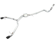 AWE Tuning Audi B9 A4 Track Edition Exhaust Dual Outlet - Diamond Black Tips (Includes DP) Catback AWE Tuning   