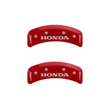 Load image into Gallery viewer, MGP 4 Caliper Covers Engraved Front &amp; Rear Honda Yellow finish black ch Caliper Covers MGP
