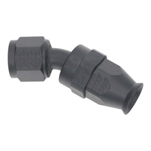 Load image into Gallery viewer, DeatschWerks 8 AN Female Flare Swivel 30-Degree Hose End PTFE - Anodized Matte Black Fittings DeatschWerks
