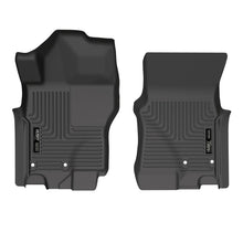 Load image into Gallery viewer, Husky Liners 2022 Nissan Frontier King Cab Ext. Cab/CC WeatherBeater Black Front Floor Liners Floor Mats - Rubber Husky Liners
