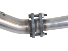 Load image into Gallery viewer, aFe Twisted Steel Delete Down-Pipe and Y-Pipe 2 to 2-1/2in Alum Steel Exhaust 12-16 Jeep Wrangler Downpipes aFe
