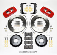 Wilwood AERO6 Front Hat Kit 14.25 Red 2014-Up Challenger w/Lines Big Brake Kits Wilwood