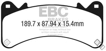 Load image into Gallery viewer, EBC 2015+ Chevrolet Tahoe 2WD (6 Piston Brembo) Greenstuff Front Brake Pads Brake Pads - Performance EBC
