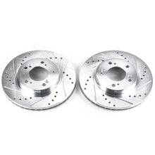 Load image into Gallery viewer, Power Stop 97-98 Acura Integra Front Evolution Drilled &amp; Slotted Rotors - Pair Brake Rotors - Slot &amp; Drilled PowerStop   
