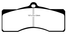 Load image into Gallery viewer, EBC 68-69 Chevrolet Camaro (1st Gen) 4.9 Bluestuff Front Brake Pads Brake Pads - Racing EBC   
