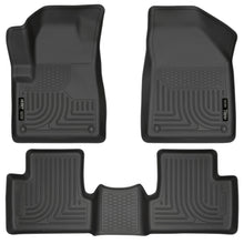 Load image into Gallery viewer, Husky Liners 14 Jeep Cherokee WeatherBeater Black Front and Second Seat Floor Liners Floor Mats - Rubber Husky Liners
