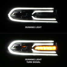 Load image into Gallery viewer, ANZO 2015-2018 Dodge Charger Projector Headlights Plank Style Black Headlights ANZO
