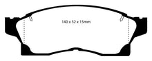 Load image into Gallery viewer, EBC 91-92 Toyota MR2 2.0 Turbo Yellowstuff Front Brake Pads Brake Pads - Performance EBC   
