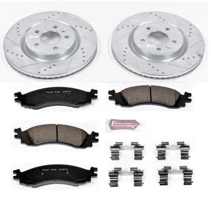 Power Stop 11-12 Ford Taurus Front Z23 Evolution Sport Brake Kit Brake Kits - Performance D&S PowerStop   