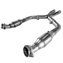 Load image into Gallery viewer, Kooks 05-10 Ford Mustang GT 2 1/2in x 2 1/2in OEM Exhaust GREEN Cat X Pipe X Pipes Kooks Headers
