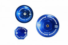 Load image into Gallery viewer, Sinister Diesel 03-07 Ford 6.0L Billet Blue Cap Kit Oil Caps Sinister Diesel
