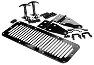 Rampage 1987-1995 Jeep Wrangler(YJ) Hood Set - Black Hood Vents Rampage