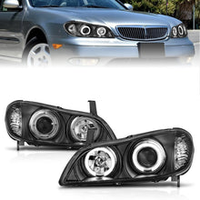 Load image into Gallery viewer, ANZO 2000-2004 Infiniti I30 Projector Headlights w/ Halo Black Headlights ANZO
