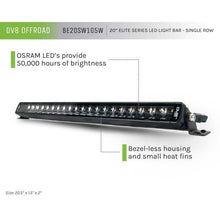 Load image into Gallery viewer, DV8 Offroad 20in Elite Series Light Bar 105W LED - Single Row Light Bars &amp; Cubes DV8 Offroad
